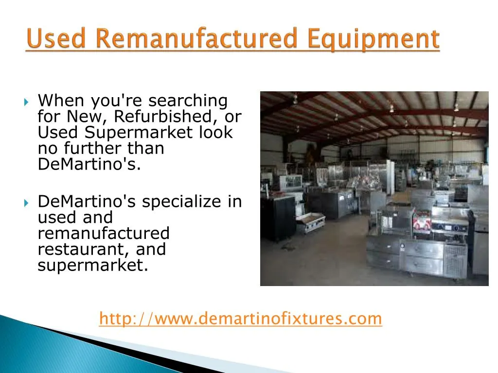 used remanufactured equipment