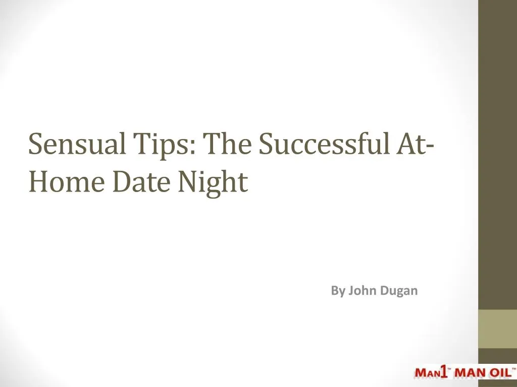 sensual tips the successful at home date night