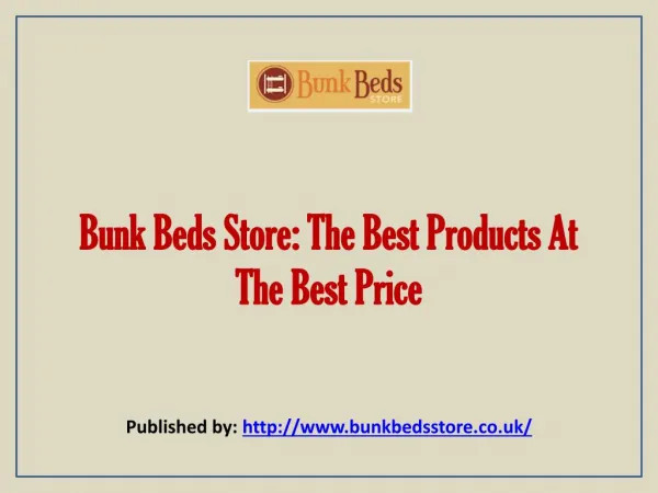 Bunk Beds Store:The Best Products At The Best Price
