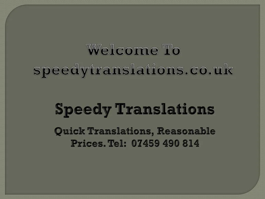 welcome to speedytranslations co uk