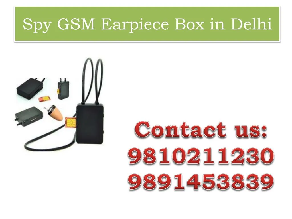 spy gsm earpiece box in delhi