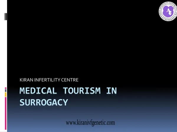 Medical Tourism on Surrogacy