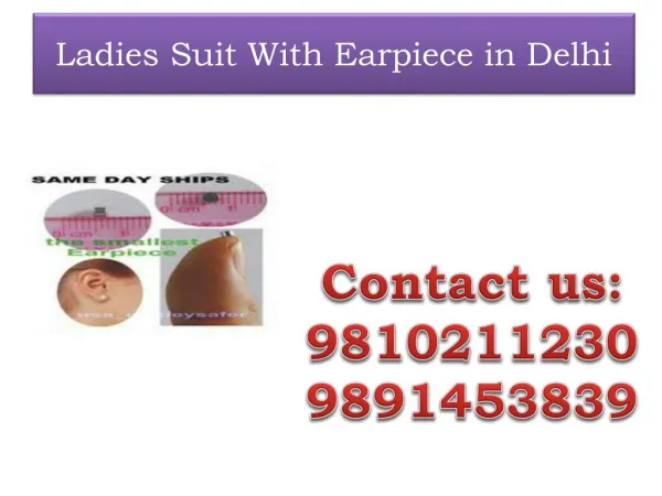 Ladies Suit With Earpiece in Delhi,9810211230