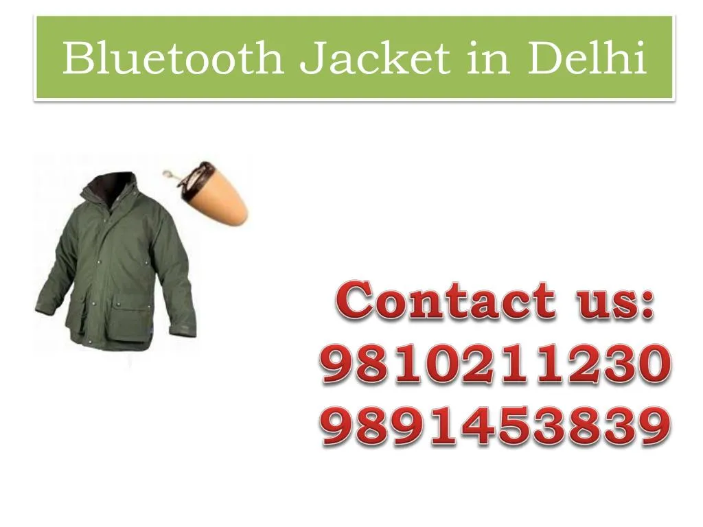 bluetooth jacket in delhi