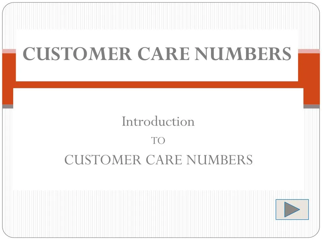 customer care numbers