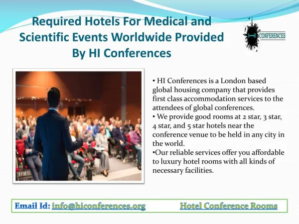 Medical and Scientific Events Worldwide