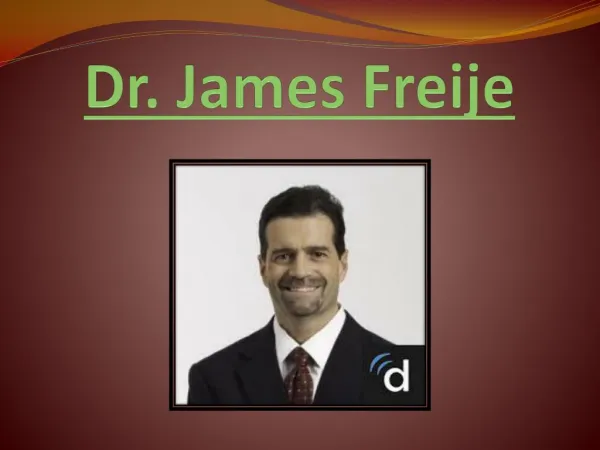 Dr.James Freije