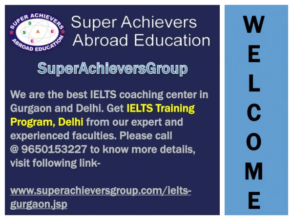 IELTS Training Program, Delhi