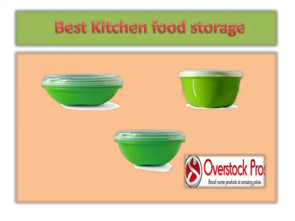Best Kitchen food storage