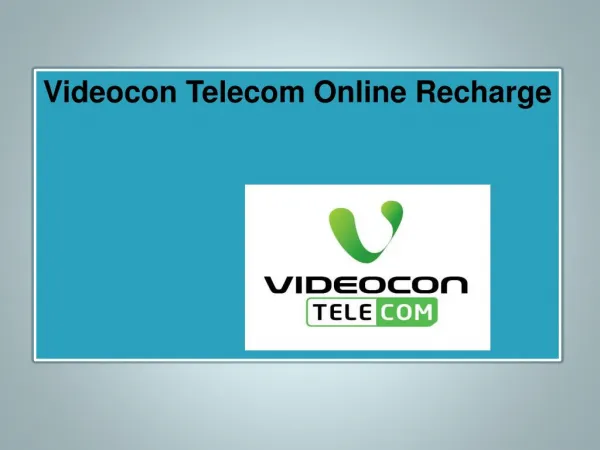 Videocon Online Recharge, Prepaid Mobile Online Recharge