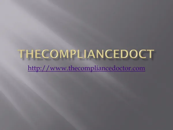 Thecompliancedoctor