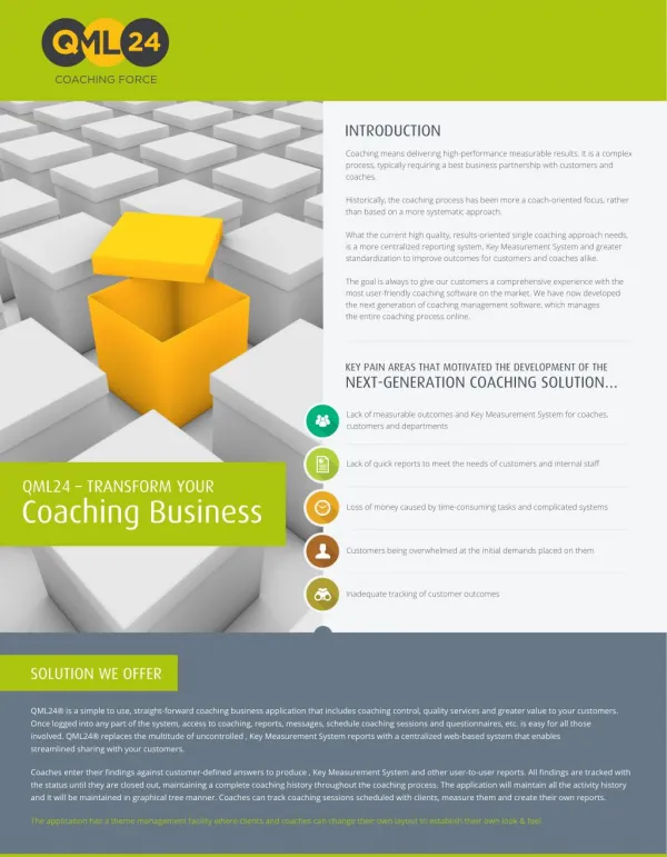 QML24 - Transform Your Coaching Business