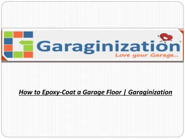 How to Epoxy-Coat a Garage Floor | Garaginization