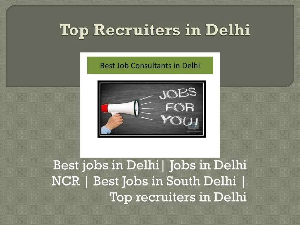 top recruiters in delhi