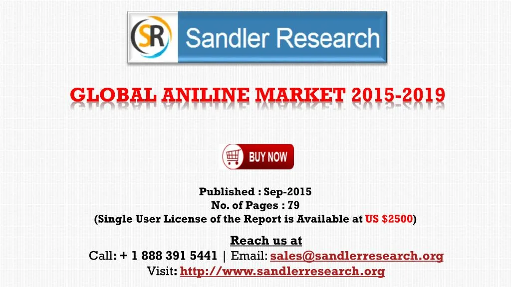 global aniline market 2015 2019