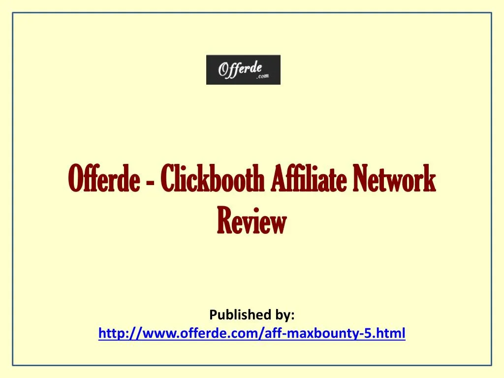 offerde clickbooth affiliate network review