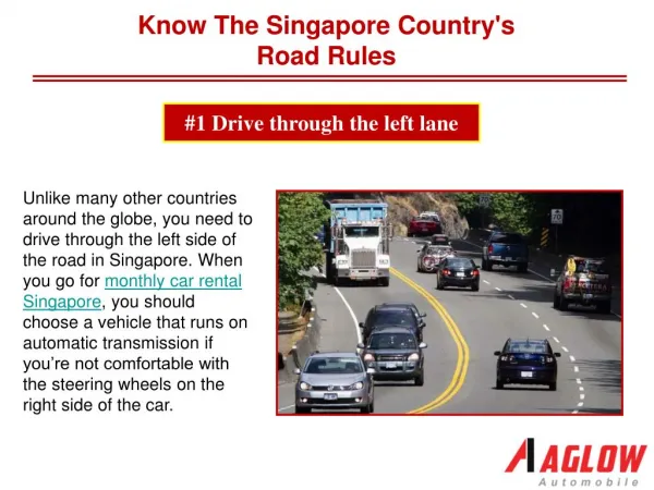 Know the Singapore country's road rules