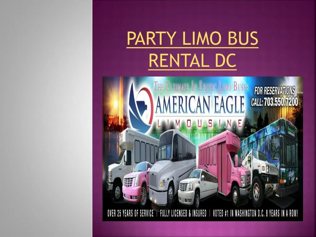 party limo bus rental dc