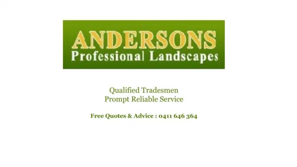 Andersons Professional Landscapes