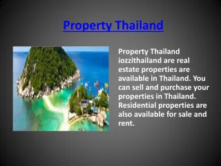 Real Estate Thailand - slide 1