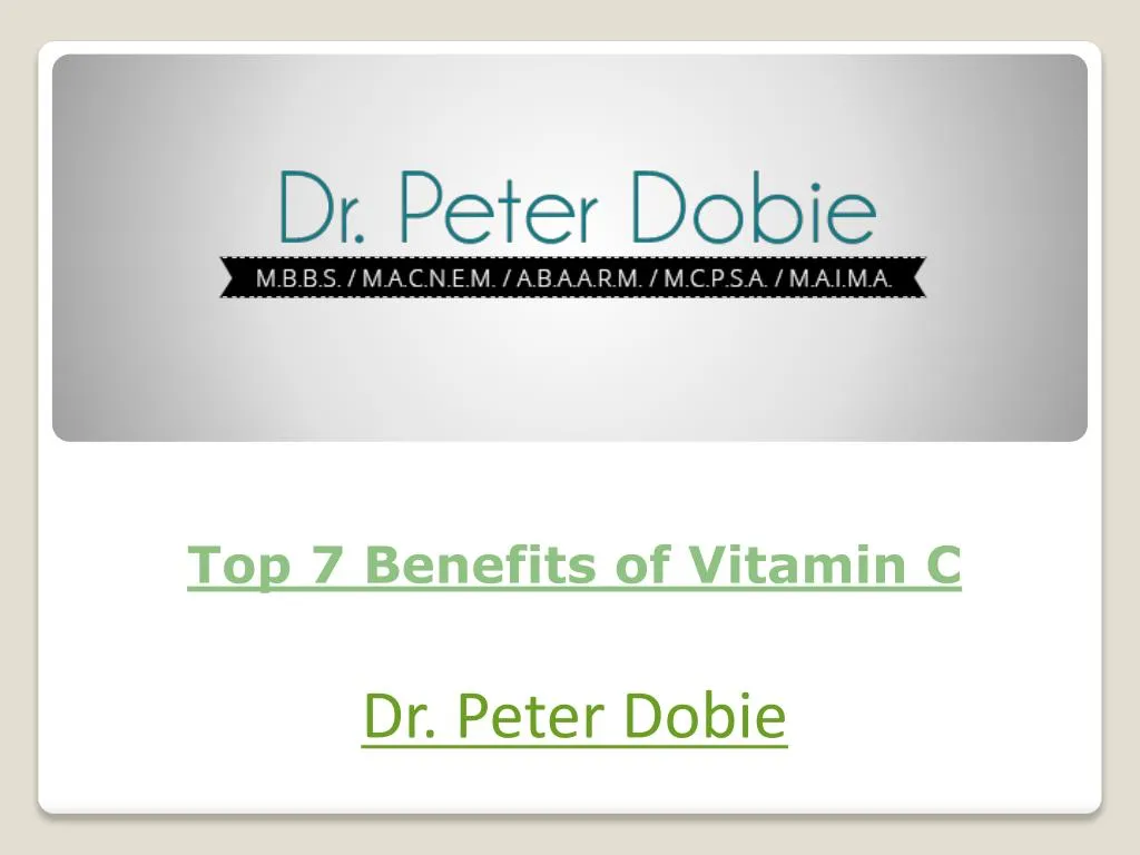 top 7 benefits of vitamin c