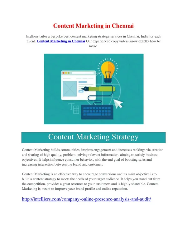 Content Marketing in Chennai