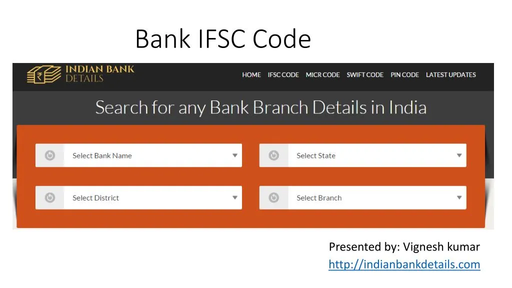 bank ifsc code