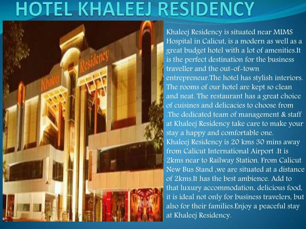 hotel khaleej residency