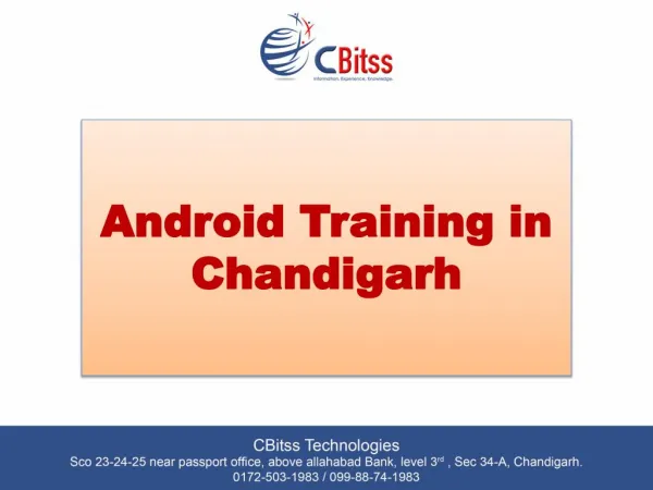 Android Training In Chandigarh