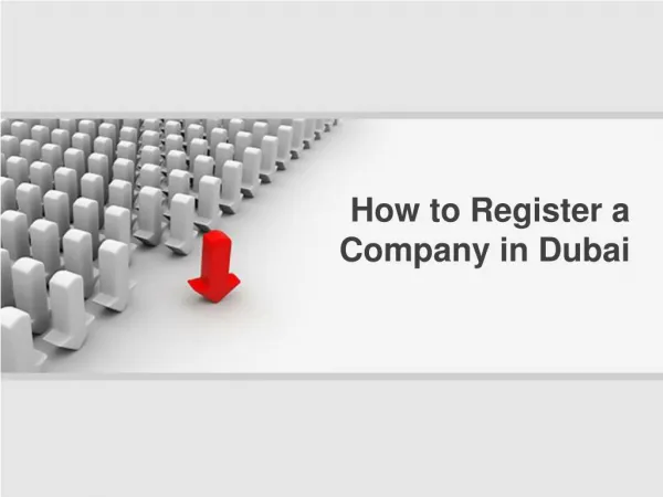How to register a company in dubai