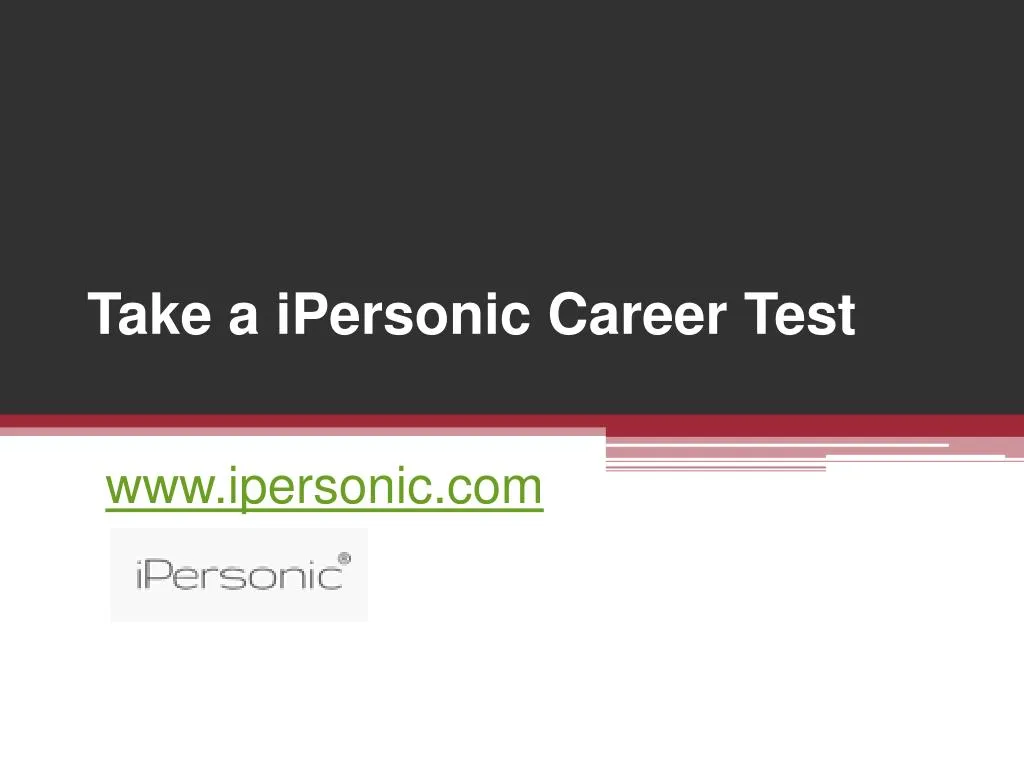 take a ipersonic career test