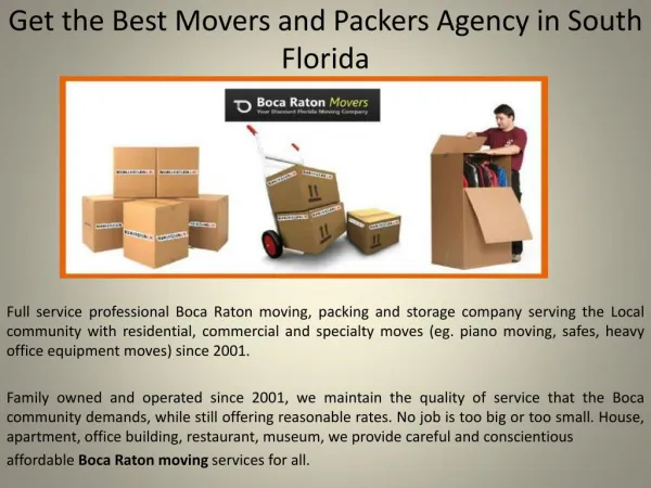 Discount Boca Raton Office Movers Agency
