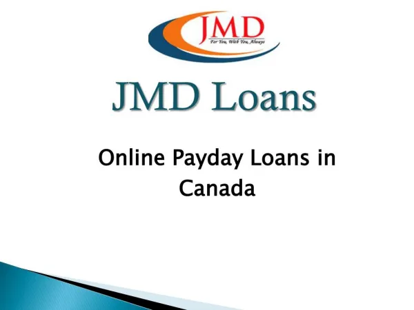 Online Payday Loans in Canada