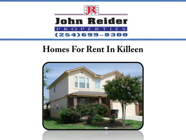 Homes For Rent In Killeen