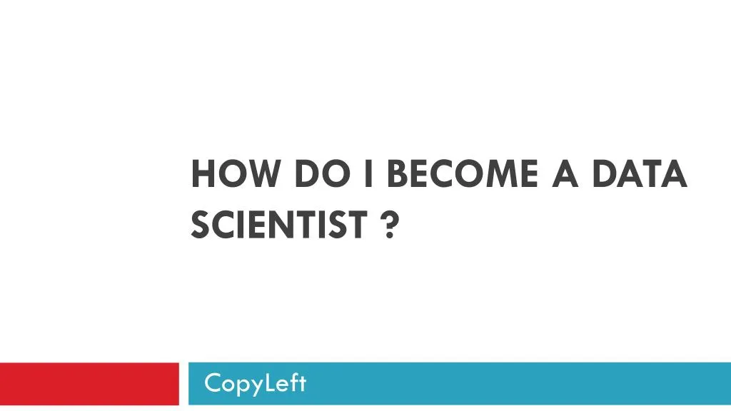 how do i become a data scientist