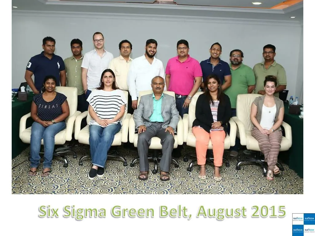 six sigma green belt august 2015