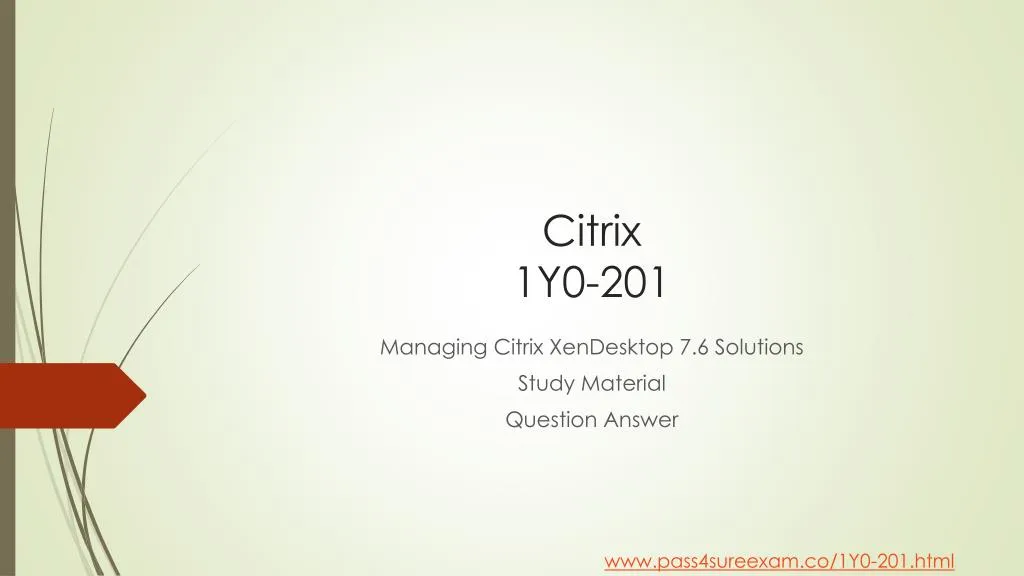 citrix 1y0 201