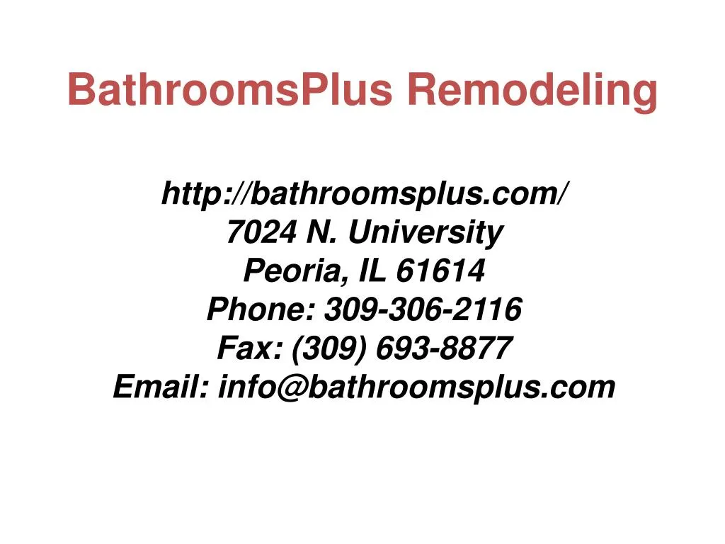 bathroomsplus remodeling