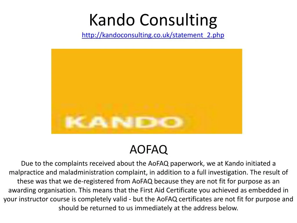 kando consulting http kandoconsulting co uk statement 2 php