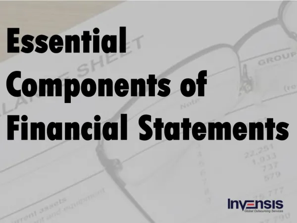 Essential Components of Financial Statement