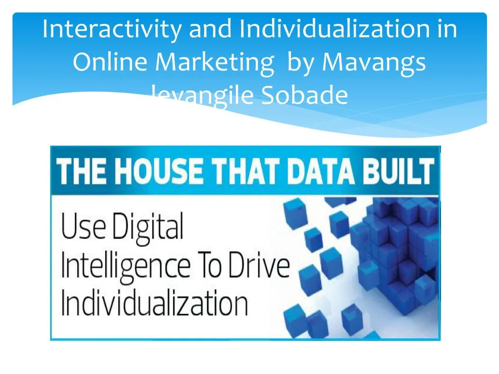 interactivity and individualization in online marketing by mavangs levangile sobade