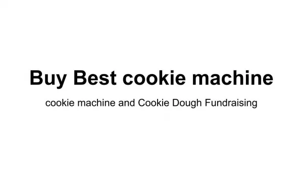 cookies machine