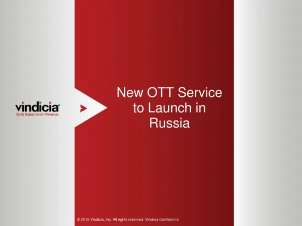 New OTT (over-the-top) Service to Launch in Russia