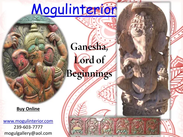 Ganesha, Lord of Beginnings