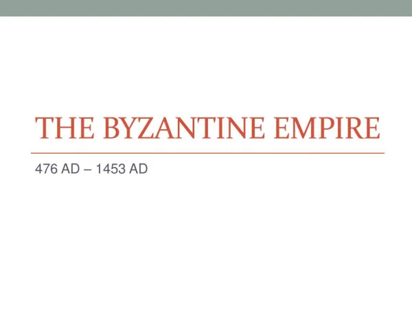 Mayer - World History - Byzantine Empire