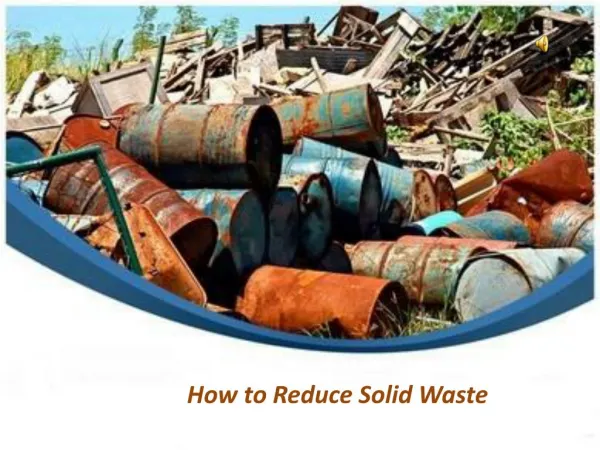 How to Reduce Solid Waste?