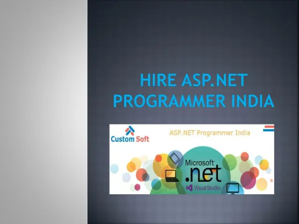 Hire ASP.NET Programmer India