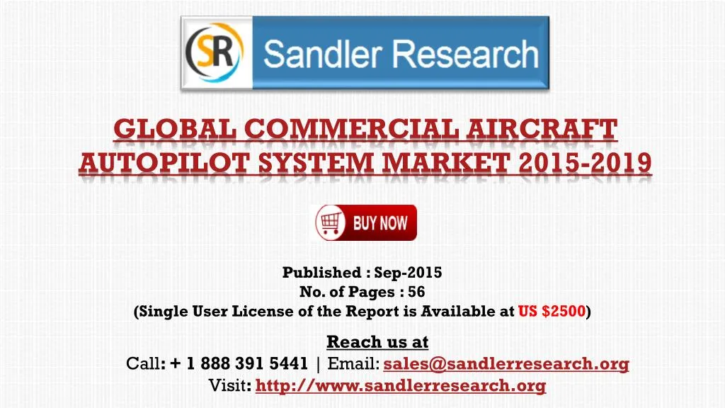 global commercial aircraft autopilot system market 2015 2019
