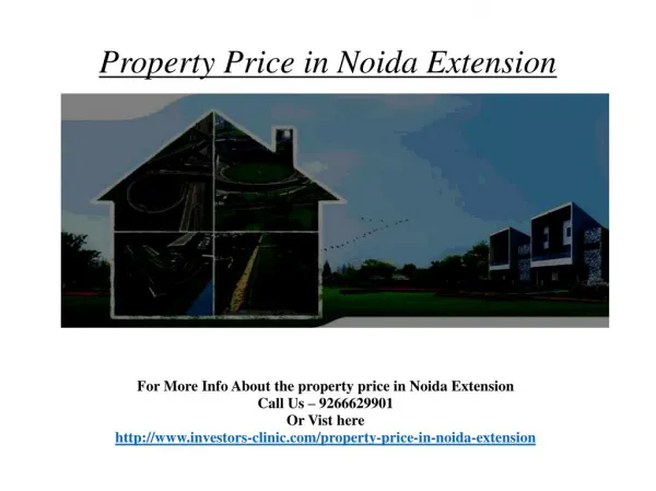 property price in noida extension @9266629901