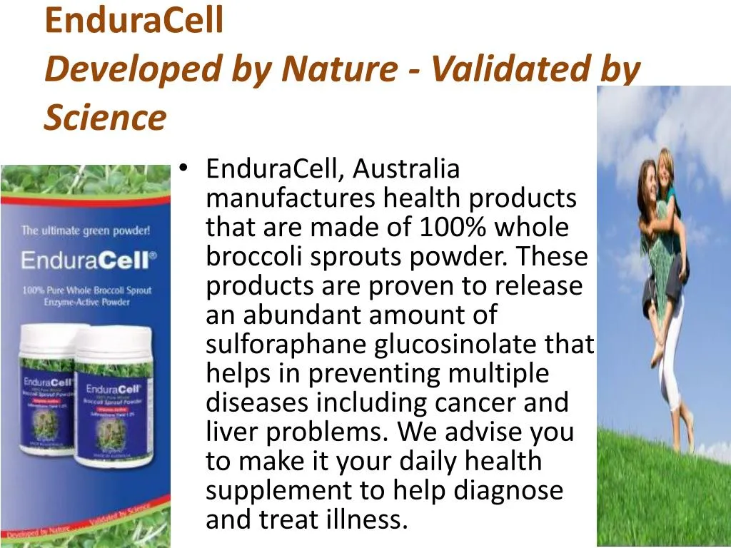 enduracell developed by nature validated by science
